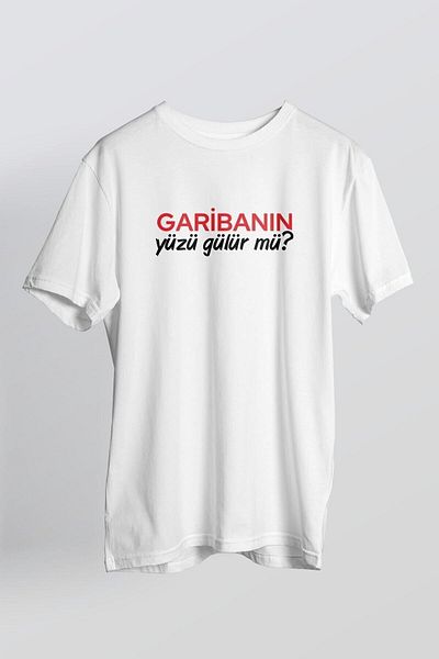 Know Λευκό μπλουζάκι με το πρόσωπο της Garibaba με το χαμόγελο του