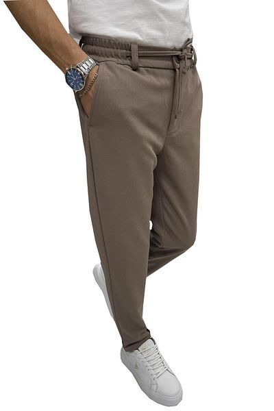 DENİM LONİ Wooking Men's Jogger - Ευέλικτη, ελαστική μέση, λεπτή εφαρμογή Lycra Basic βαμβακερό