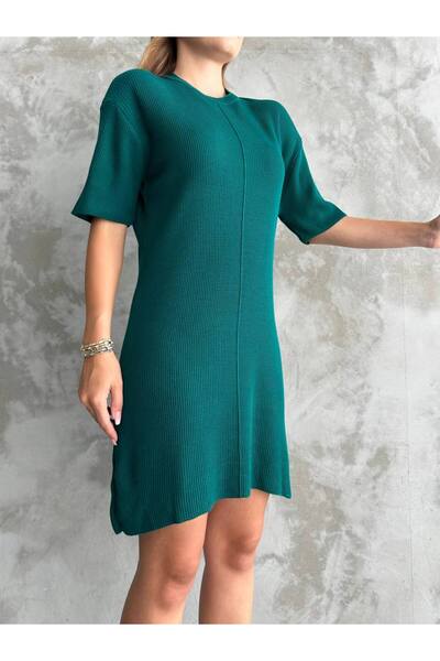 ZF BUTİK Kurzärmliges Strickkleid