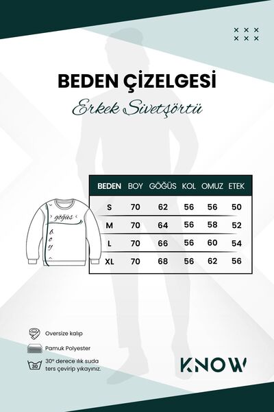 Know White California Chase Greatness Printed - Oversize pánská mikina Crew Neck