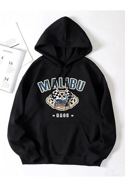 Know Unisex Μαύρο φούτερ Malibu Hoodie