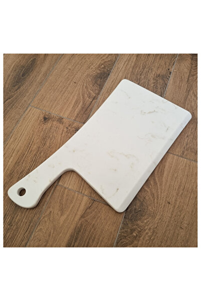 BMK MERMER Quartz Presentation Plate, Quartz Serving Plate, Quartz Presentation Plate(White): 38 X 19 X 1.5 cm