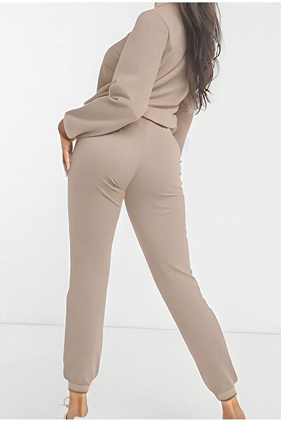 Know Beige Cotton Women's Pajama Set