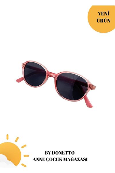 By Donetto New-unisex (1-5 Years) 100% UV Protection Polarized Bright Pink Children's Sunglasses