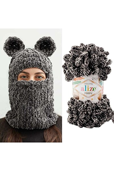 Alize Puffy Hand Knitting Yarn 5 Πακέτο - 41 Ανοιχτό Πράσινο - 100 Γρ. 9 Μ. Πλεκτό νήμα με δάχτυλα