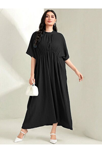 Know Μαύρο φόρεμα με μανίκια νυχτερίδα