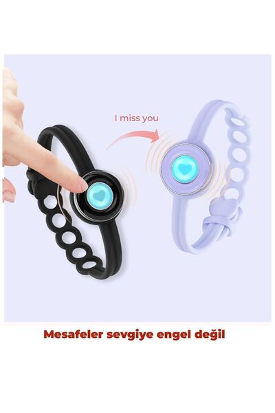 Totwoo Mesafe Bilekliği - Akıllı Dokunmatik Sevgililer Bilekliği