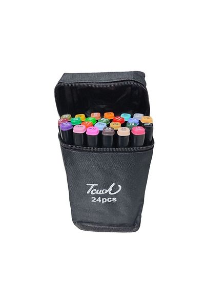 Touch Marker 24 Pieces Double Ended Marker Art Design Pen