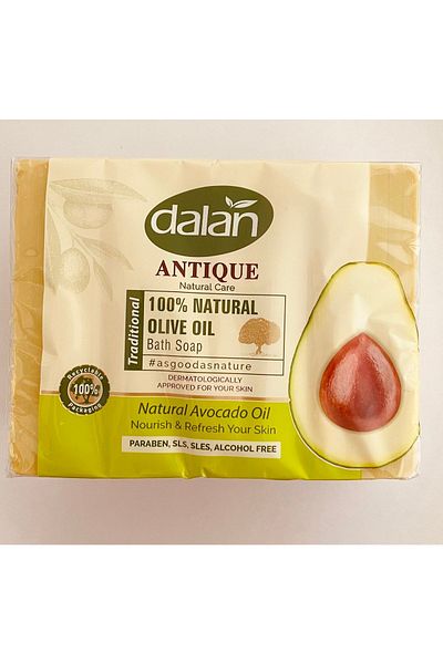 Dalan - Solid Soap - Avocado with Antique Olive Oil - 4X150 Gr