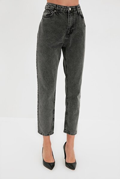 BİENAL BUTİK Джинси з високою талією та м'яким дотиком, кольору димчастого джинсу - зручний крій