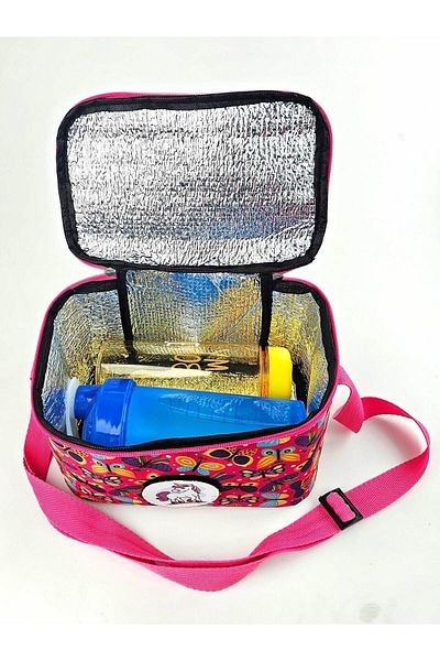 Woys Bags Flower Patterned Kindergarten and Primary School Lunchbox