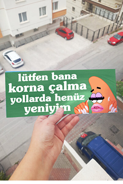 SARANG Lütfen Korna Çalma Slay Patrick Araba Magneti