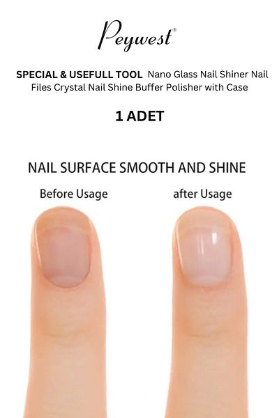 PEYWEST Professional Nano Glass and Foot Nail Polisher