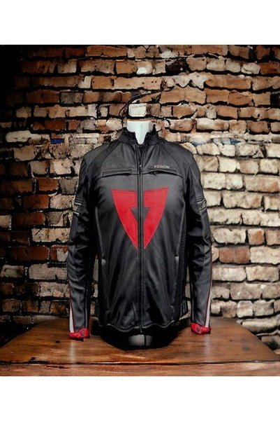 VENOM D1 Deri Ceket, Iç Astarlı Korumalı Motosiklet Montu(KALIPLAR DARDIR BİR...
