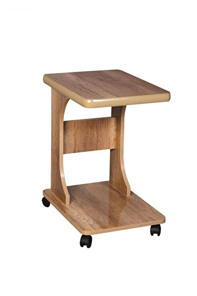 Eliusta Tekerlekli Mdf C Yan Sehpa Koltuk Yanı Sehpa Salon Sehpa Ofis Sehpa L...