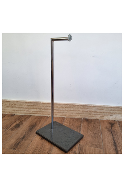 BMK MERMER حامل مناديل تواليت كوارتز، حامل مناديل تواليت (رمادي مطلي بالكروم)...