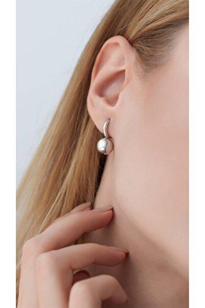 Gümüş Çadırım Gümüş, Top Sallantılı Küpe