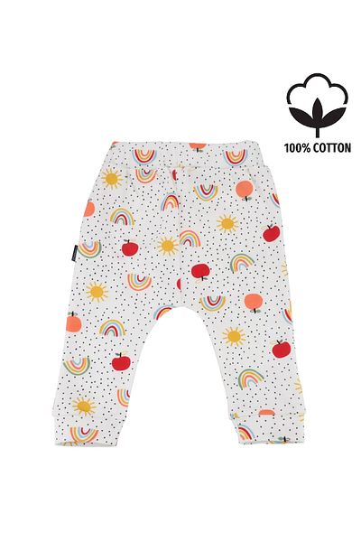 Miniworld Hello Rainbow Printed Bottom White
