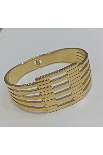 Genel Markalar Çelik Kaburga Bilezik, Yüksek Kalite Altın Kaplama