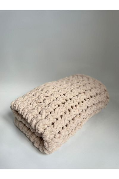 Alize Hand Knitted Baby Blanket