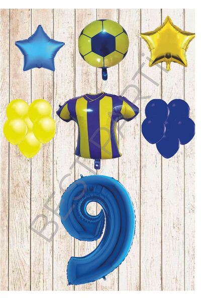 BEST PARTİ DOĞUM GÜNÜ PARTİ SÜSLERİ مجموعة بالونات عيد الميلاد باللون الأصفر ...