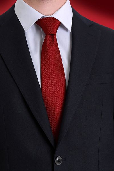Hatemoğlu Κόκκινη απλή γραβάτα