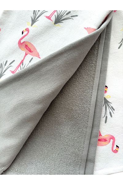 Havlu Denizi Ev Tekstil Ürünleri Flamingo Patterned 3-Piece Kitchen Towel Set