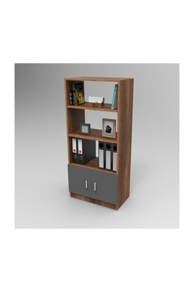 Robin Home Verona D Ofis Kitaplık Barok- Gri