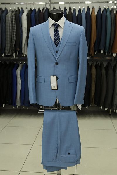 MASSARO Slim Fit Men's Suit with Vest