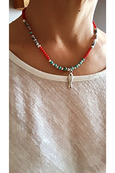 by özllem Balık Tasarım Boncuk Kolye