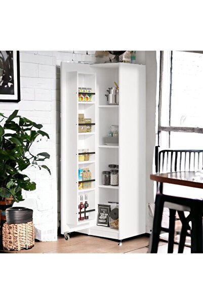 Robin Home Çok Amaçlı Dolap Mutfak Dolabı Beyaz