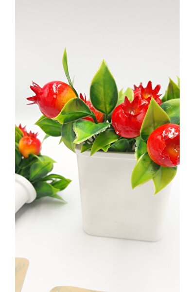 Süs ağacı Pomegranate Artificial Flower in a Hanging Pot of 2