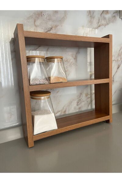hayal tasarım Tezgah Üstü Çok Amaçlı Baharatlık 3 Raflı Mutfak Rafı