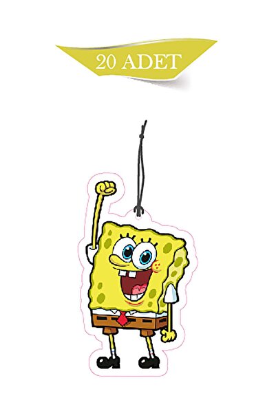 ByMeyla مجموعة من 20 عطرًا وإكسسوارات سيارات بتصميم سبونج بوب