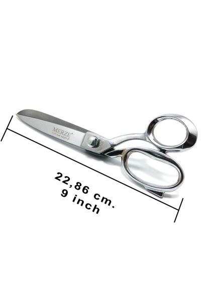 MERZE Size 9 Chrome Nut Tailor Scissors