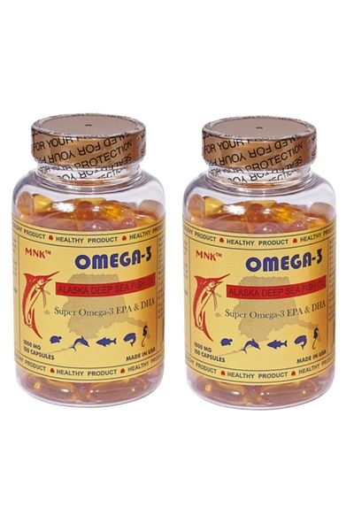 Mnk Omega 3 Fish Oil - 200 Softgels X 200 Total 400