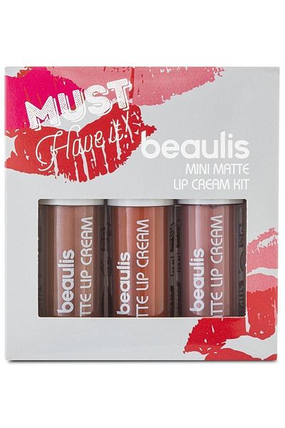 beaulis مجموعة أحمر الشفاه السائل غير اللامع الصغيرة 242 جسيمات
