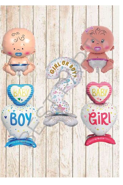 BEST PARTİ DOĞUM GÜNÜ PARTİ SÜSLERİ مجموعة تحديد الجنس للفتيات والفتيان مع أقدام