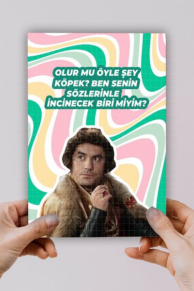 SARANG Caiet A5 Sunt unul care va fi înfruntat cu cuvintele tale - Imprimat prin Prns (50 de coli)