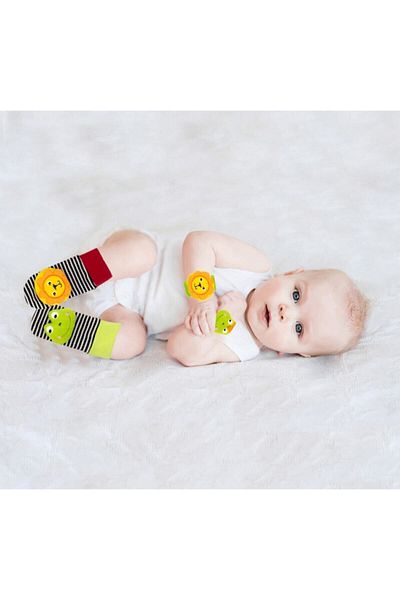 Babyjem Sblx Socks and Bracelet Lion & Frog Shpwax 986377