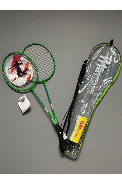 WELLCOLD 2 Adet Profesyonel Badminton Raketi Deluxe Badminton Çantası Seti + ...