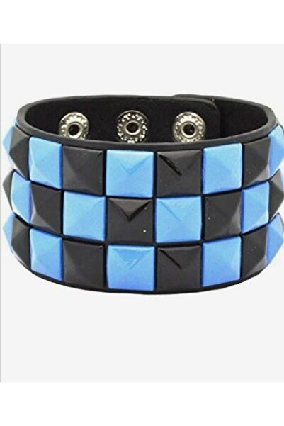 targay Γοτθικό Πανκ Μεταλλικό Βραχιόλι με Πυραμιδοειδή Καρφιά