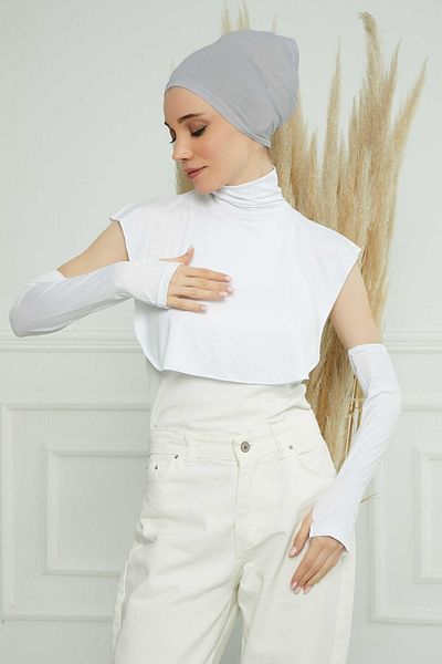 Aisha's Design White Arm and Neck Collar - Kpt-2
