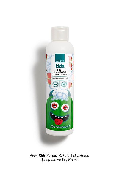 AVON Set of 2 for Kids - Watermelon Scented Conditioner and Shampoo 200 ml