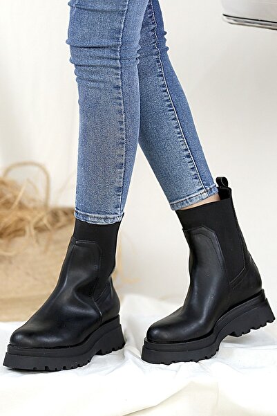 Pembe Potin Dámské černé kozačky