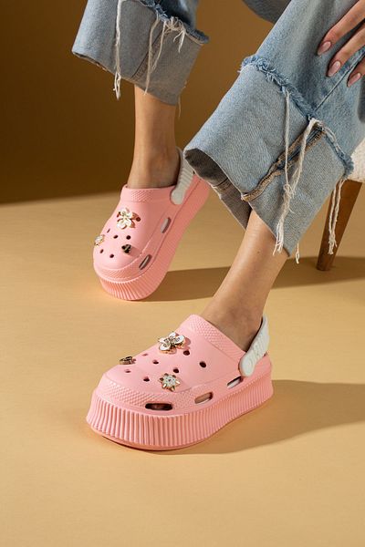 Pembe Potin صندل نسائي مريح من باودر إيفا سي بيتش كوك دكتور ممرضة مستشفى كونفورت