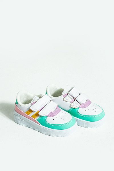 Pembe Potin Copii Pantofi verzi Unisex Velcro Sport Pantofi confortabili pentru copii