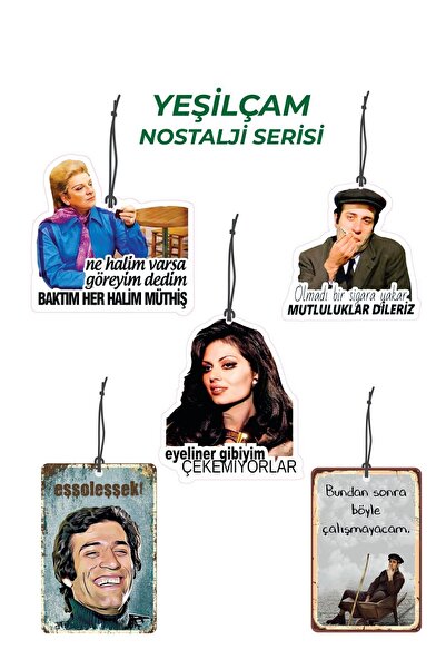 ByMeyla Yeşilçam Nostalji Serisi Mükemmel Set Eğlenceli Araba Kokusu Ve Akses...