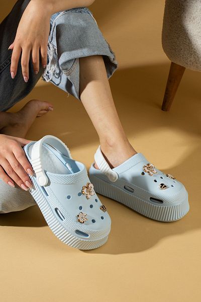 Pembe Potin Damă Baby Blue Eva Sea Beach Chef Doctor Nurse Hospital Sandale Confortabile Papuci