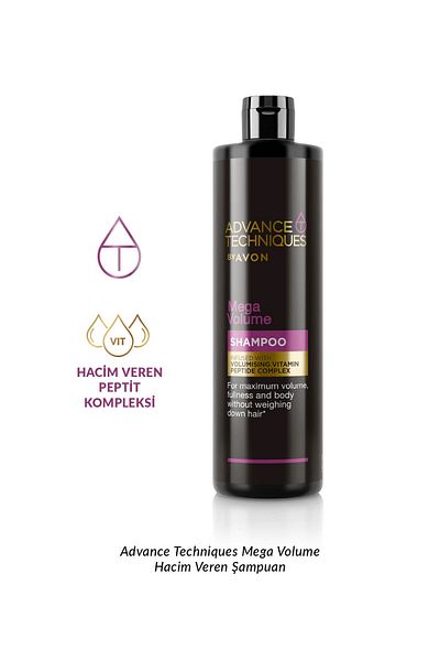 AVON Advance Techniques Mega Volume Volumizing Shampoo 400 Ml.